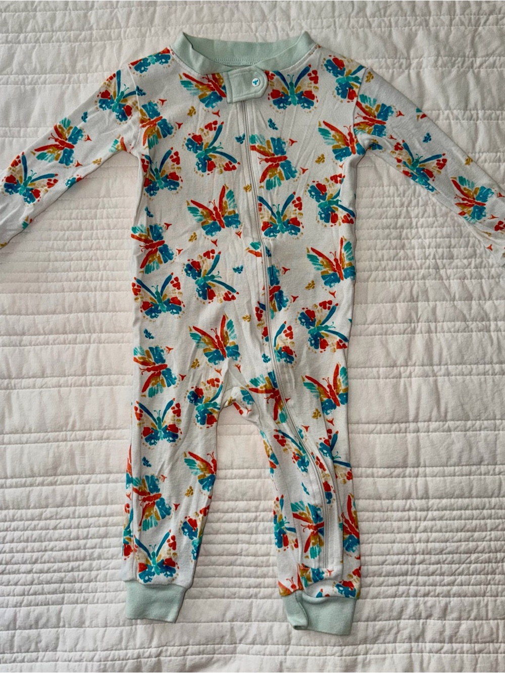 🦋 Burt’s Bees Baby Butterfly Pajamas – 18M